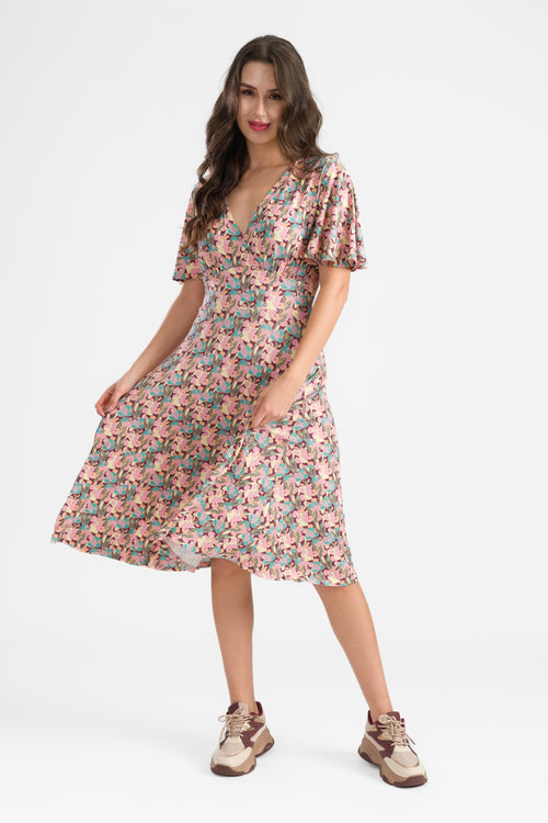 Luna Dress Calypso | Amaranth