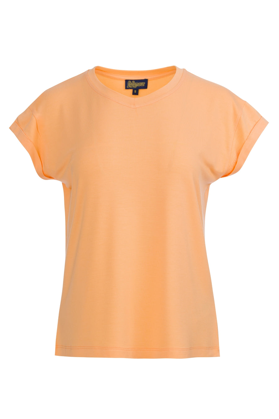 Vera Top SS Jersey Uni | Peach Cobbler