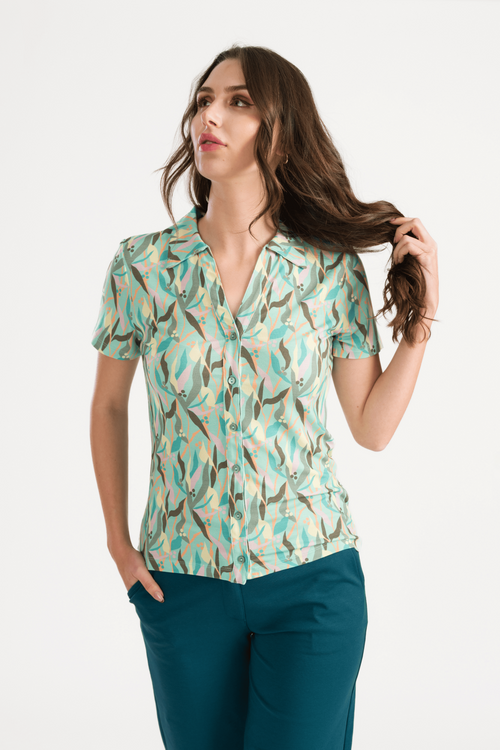 Lena Blouse SS Paloma | Cabbage