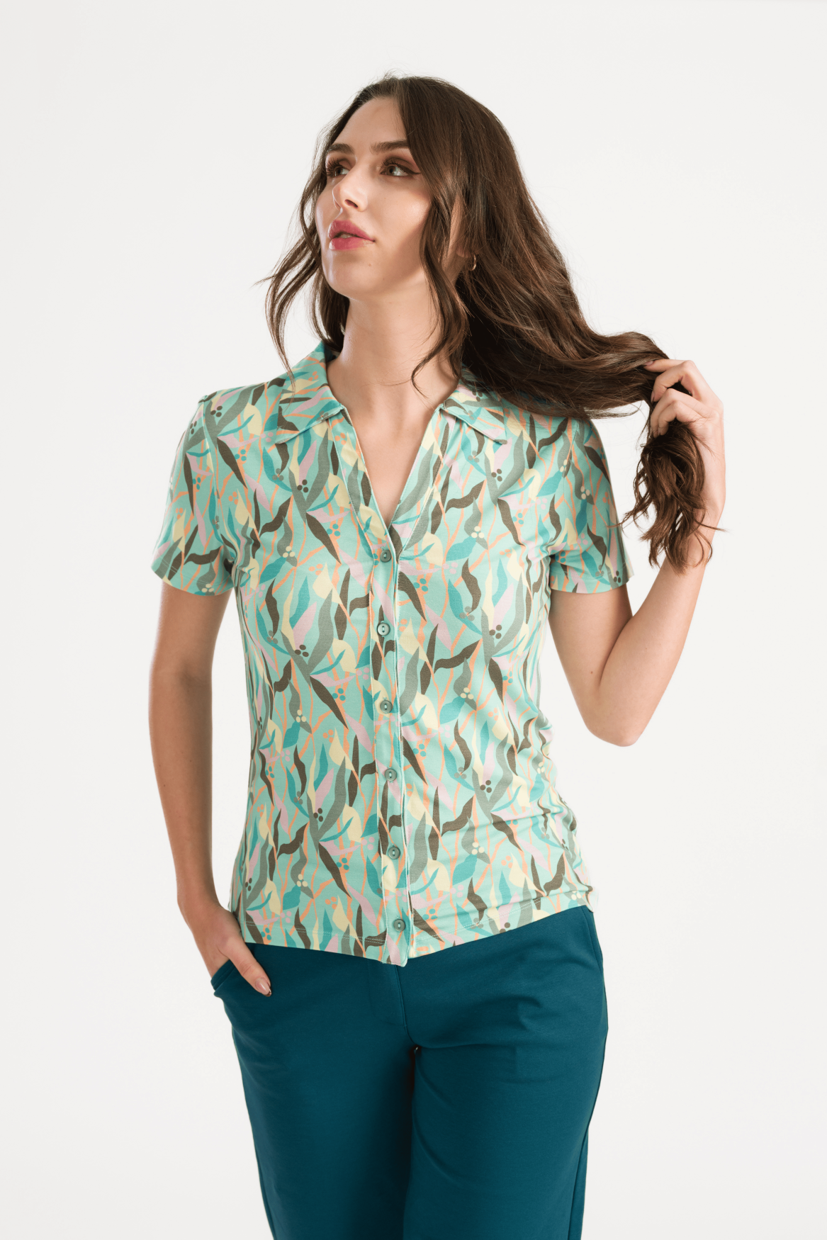 Lena Bluse SS Paloma | Cabbage