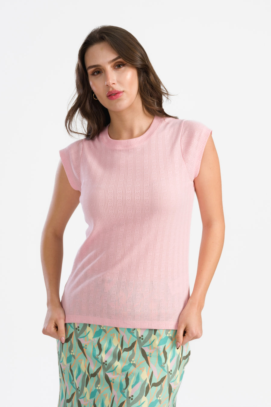 April Top Pointelle | Tickled Pink