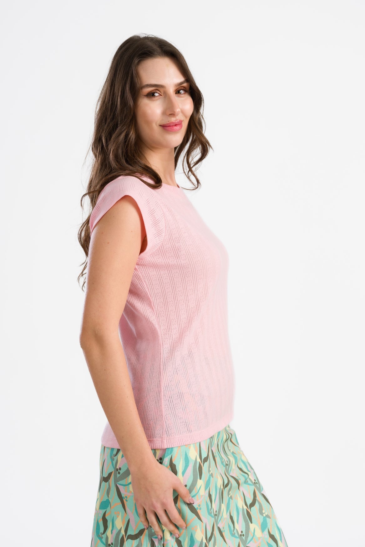 April Top Pointelle | Tickled Pink