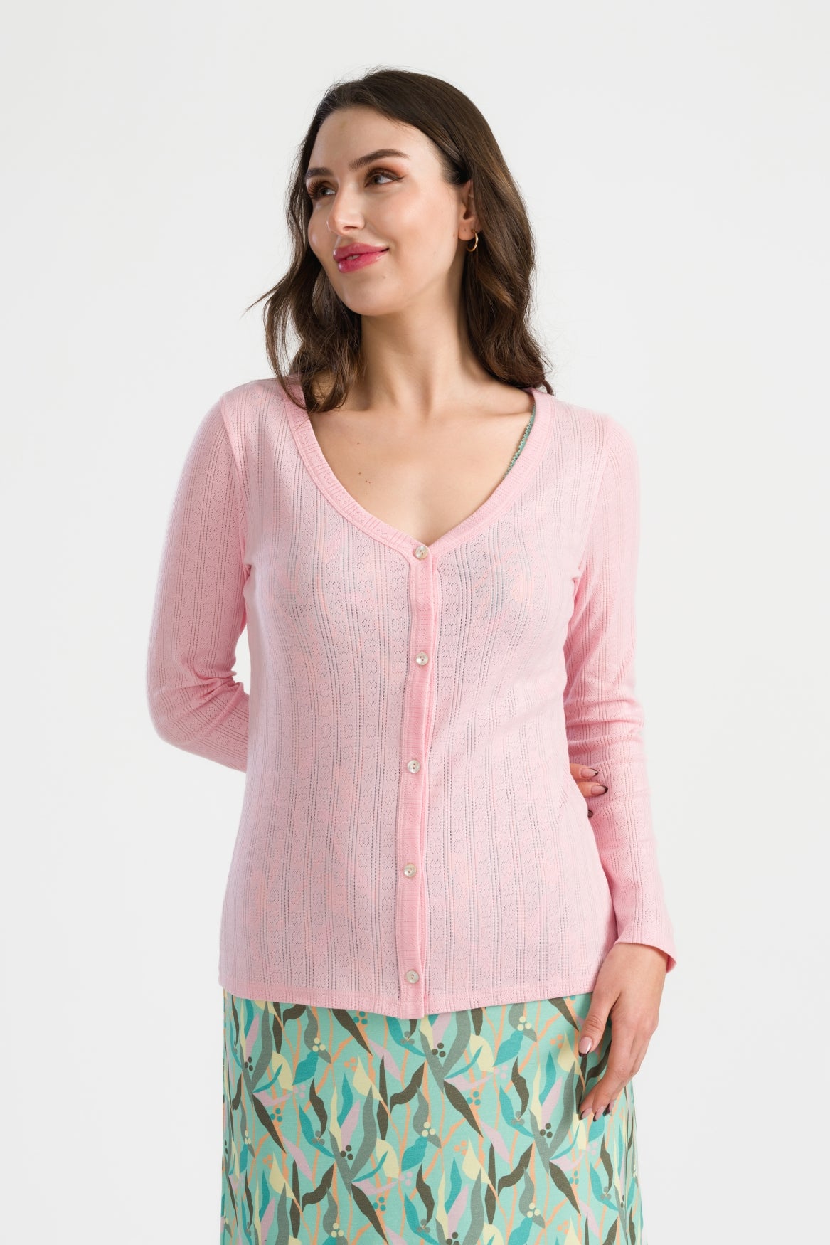 Jacket Pointelle | Tickled Pink