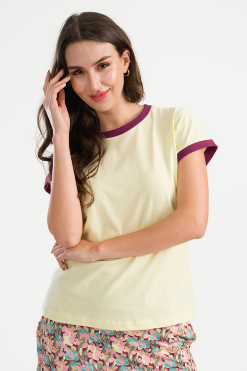 April Top Tee | Wax Yellow