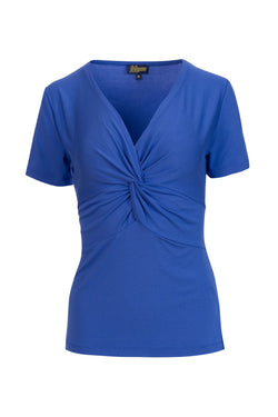 Angela top short sleeve | Plain Blue