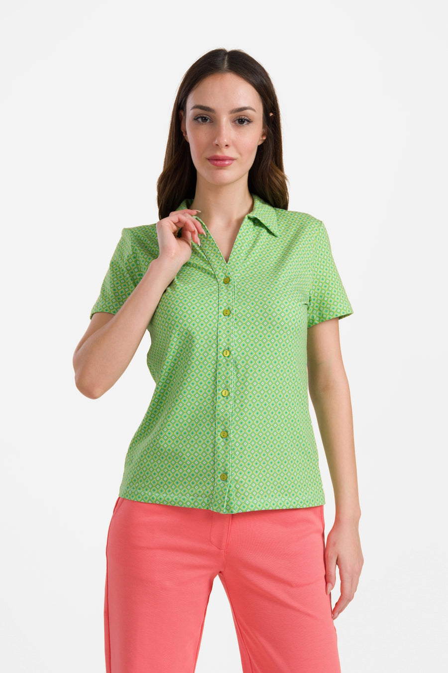 Lena blouse short sleeve | Mosaic