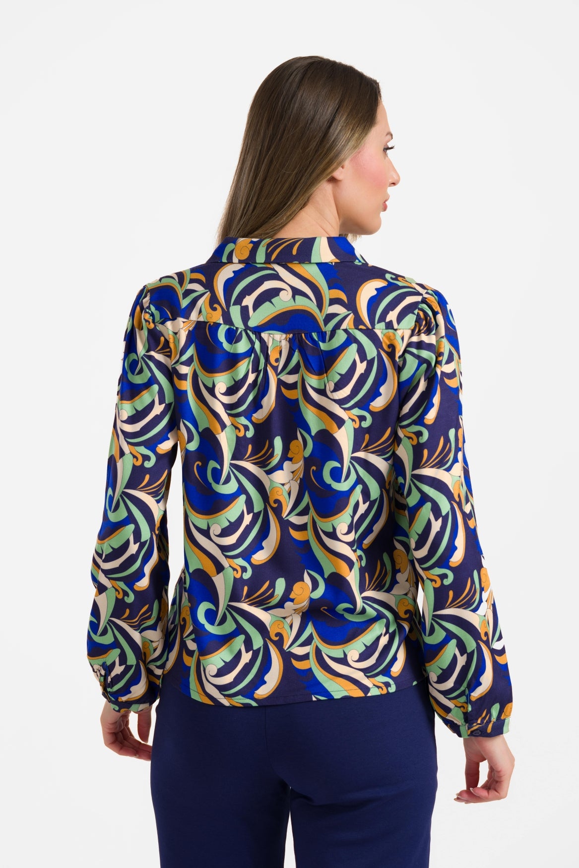 Lisa blouse long sleeve | Abstract