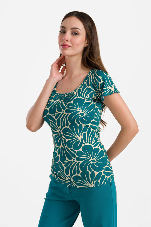 Butterfly top short sleeve | Flower Lake