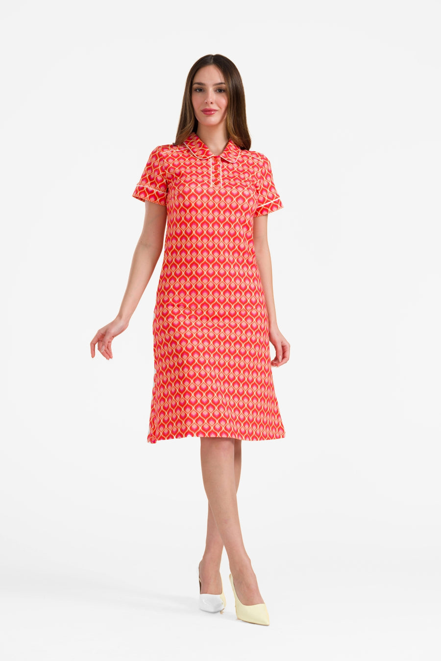 Cato Polokleid, kurzärmelig | Retro-Touch