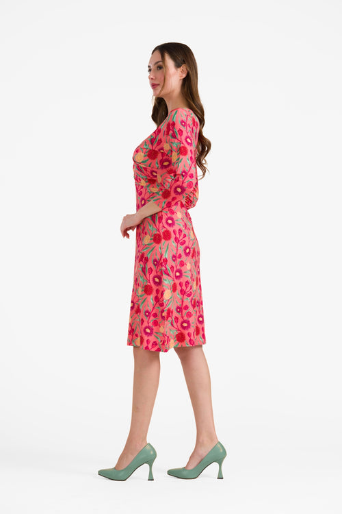 Chrissy cross dress 3/4 sleeve | Wild Bouquet