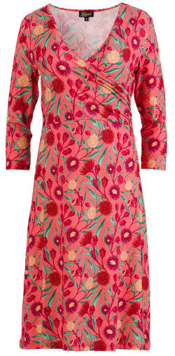 Chrissy cross dress 3/4 sleeve | Wild Bouquet