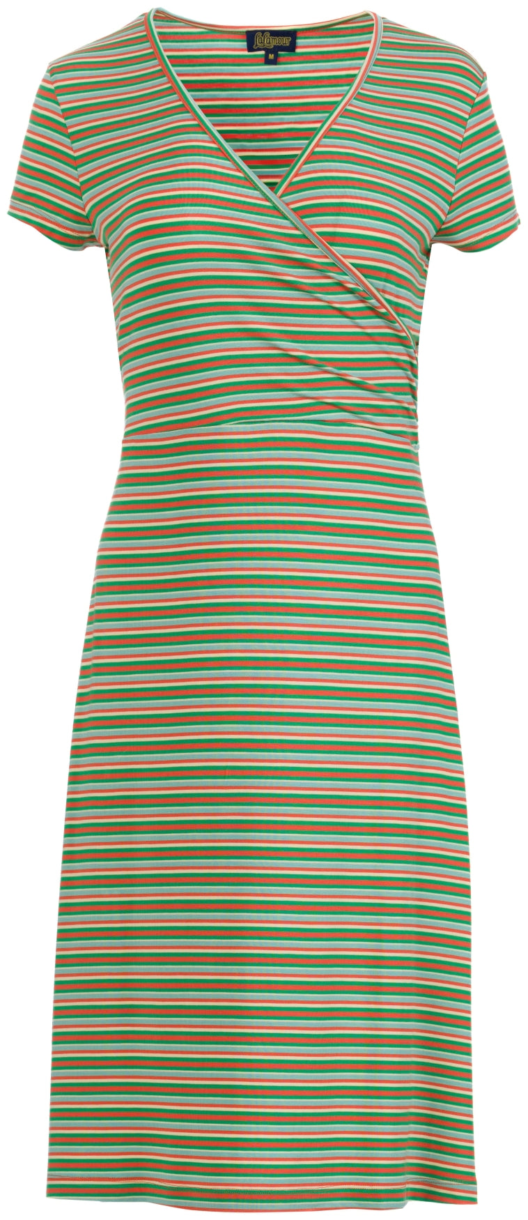 Chrissy cross dress grown-on sleeve | Summer Stripes Green