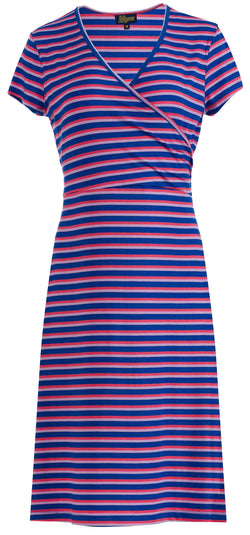 Chrissy cross dress grown-on sleeve | Happy Stripes Blue