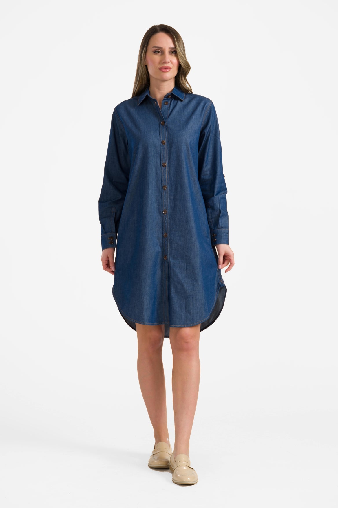 Jane shirt dress | Blue