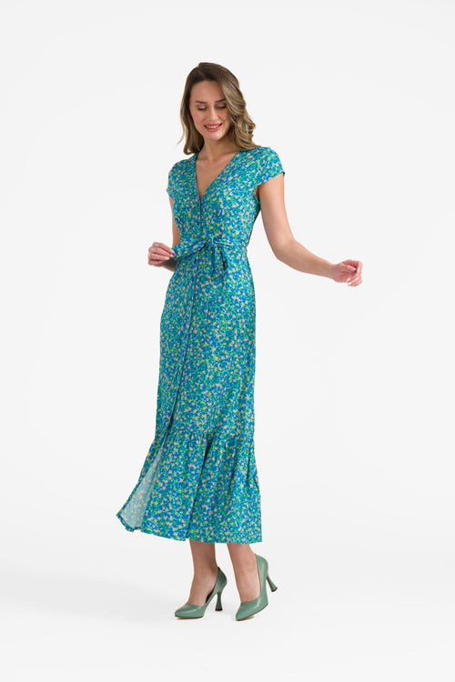 Maud maxi dress short sleeve | Spring String