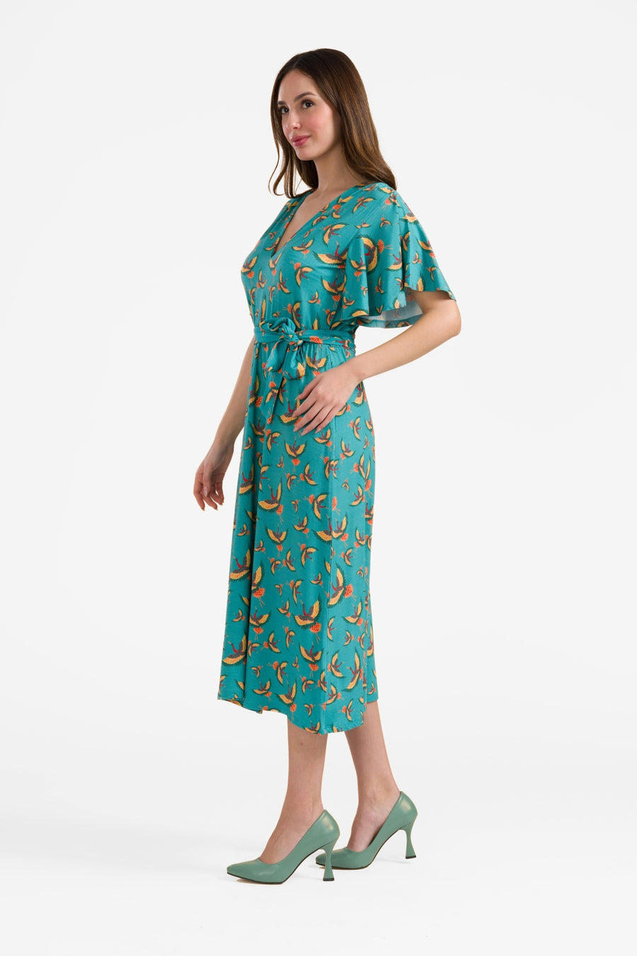 Trix butterfly sleeve dress | Crane