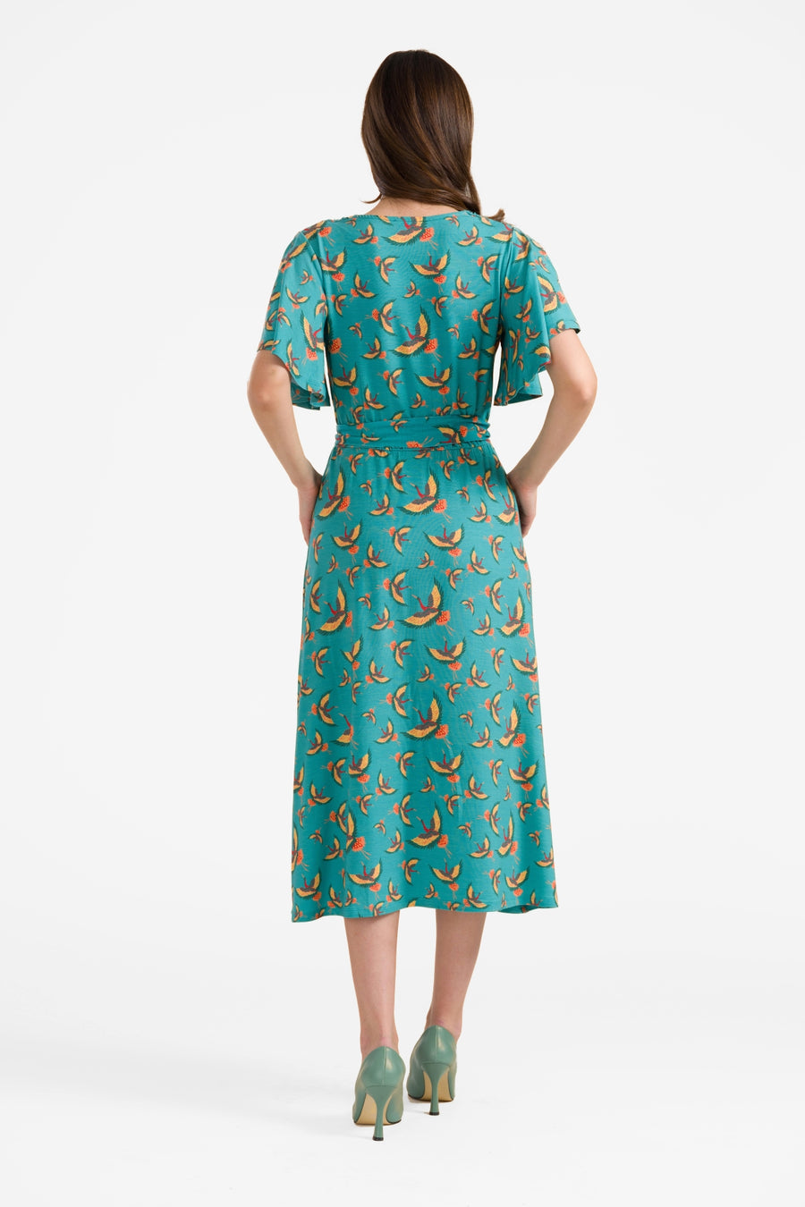 Trix butterfly sleeve dress | Crane
