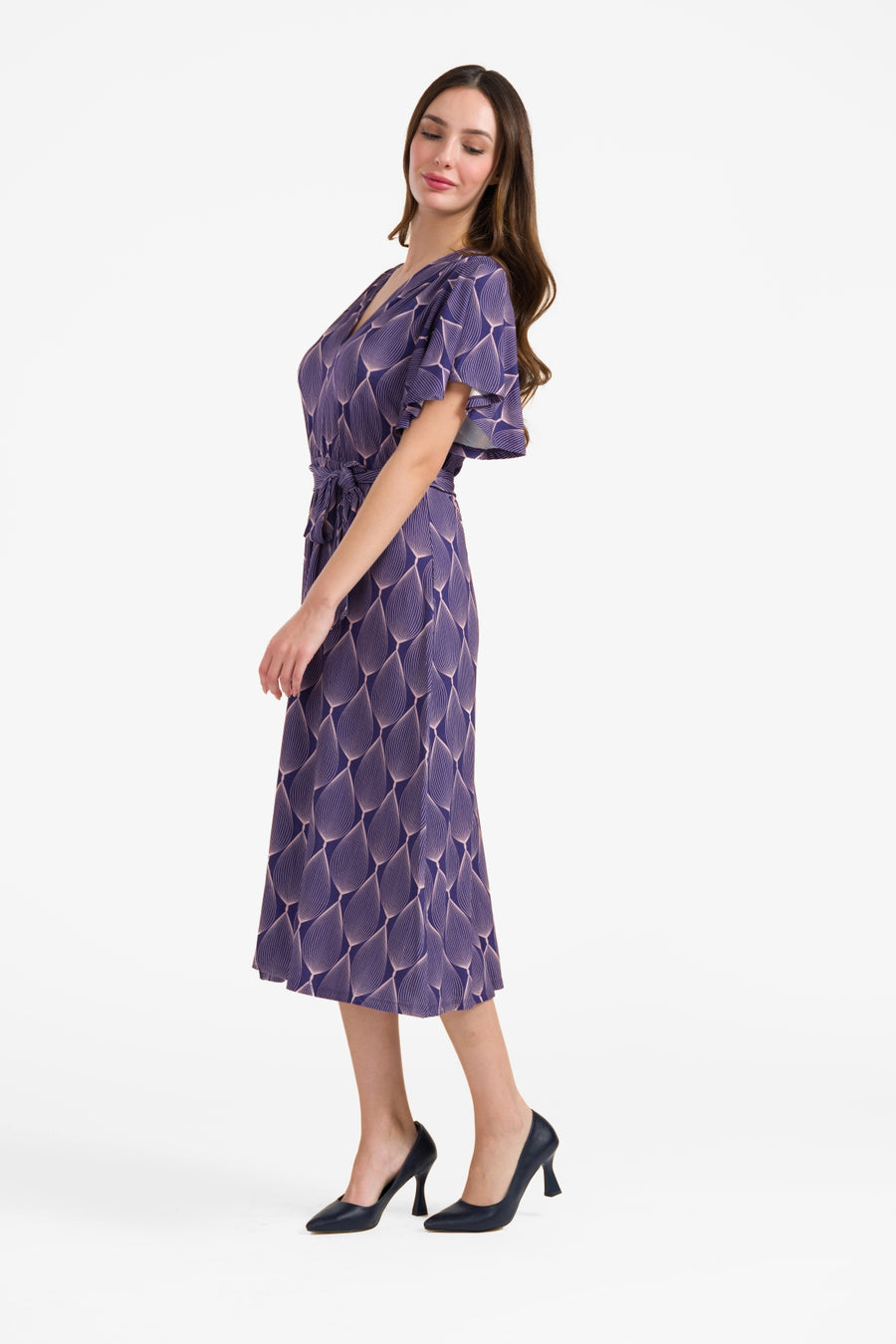 Trix butterfly sleeve dress | Big Graphic Oval