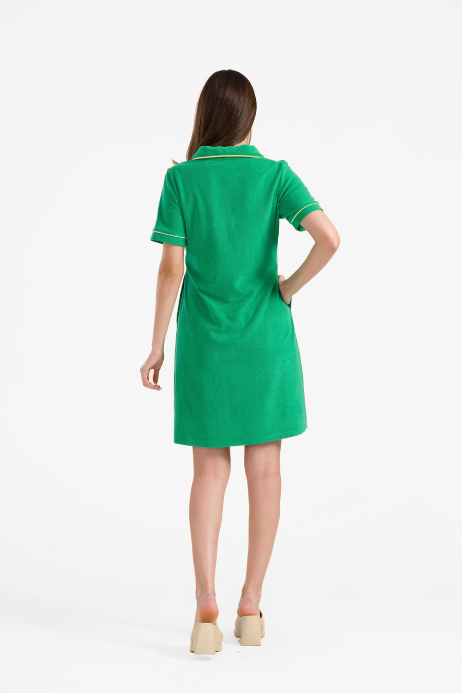 Zilver dress short sleeve | Green