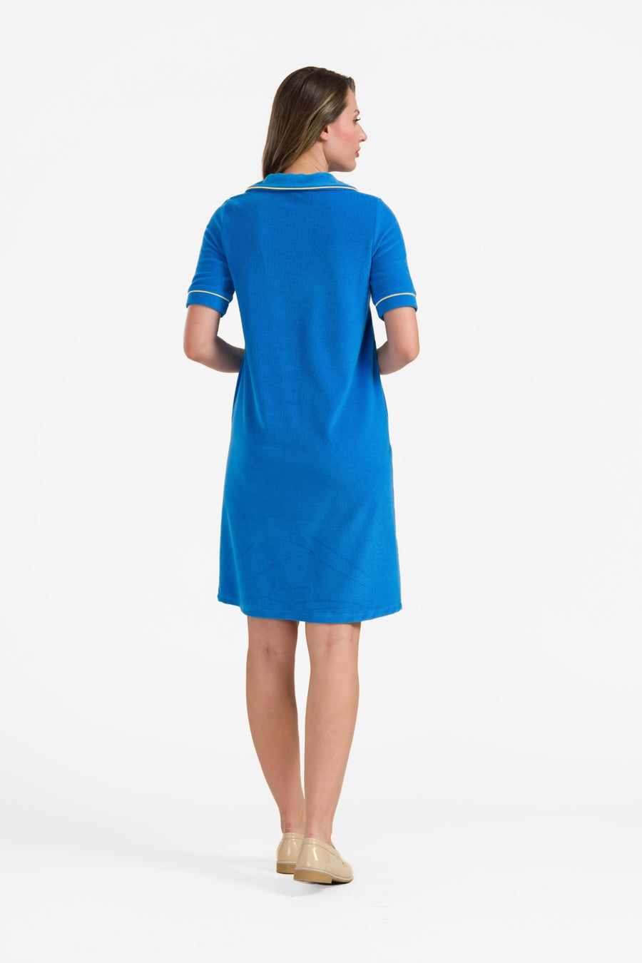 Zilver dress short sleeve | Blue