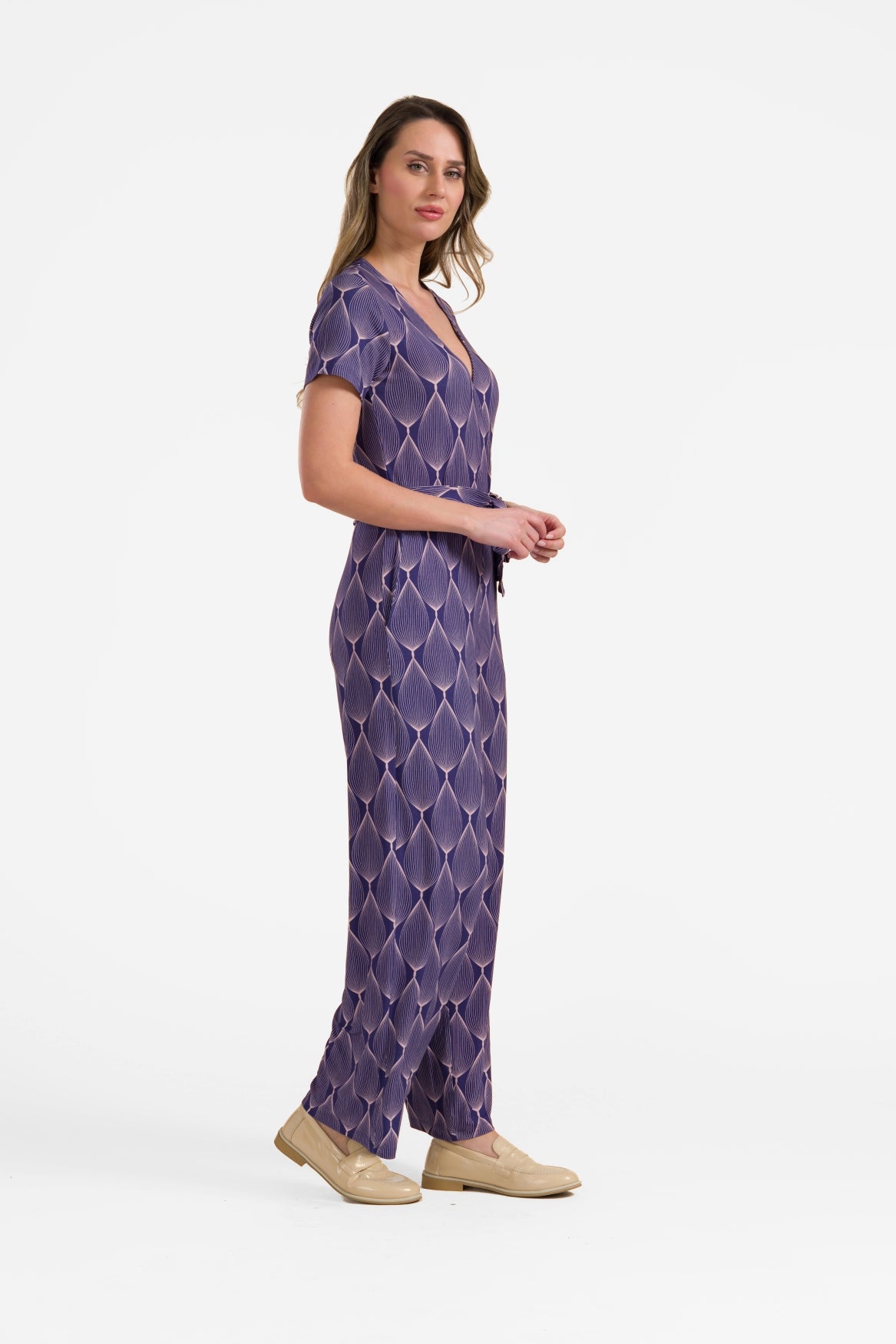 Diana Jumpsuit short sleeve | Big Graphic Oval