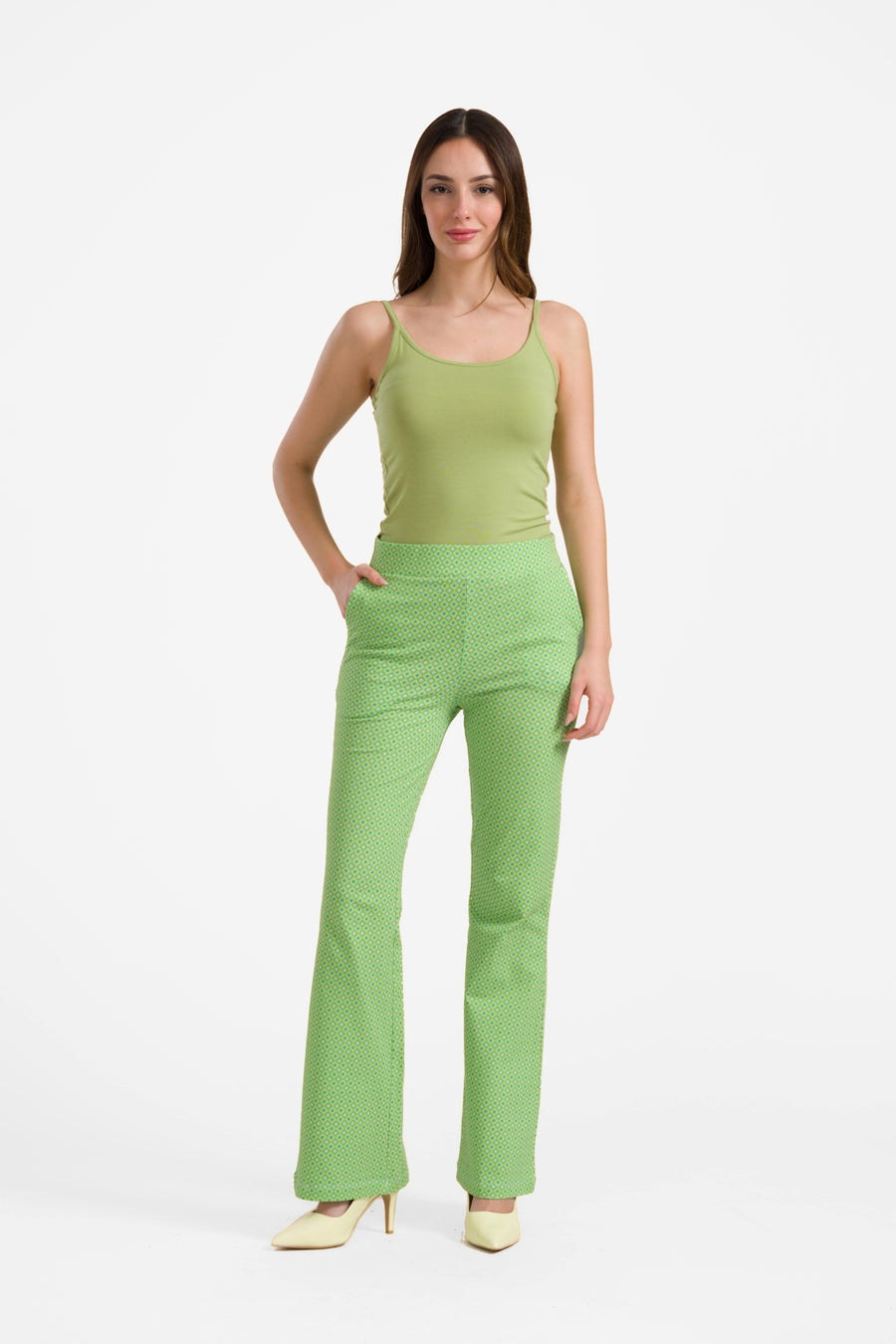 Lieke flared pants | Mosaic