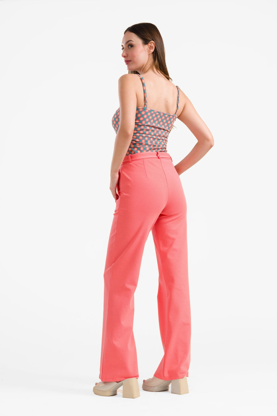 Sue trousers | Interlock Coral