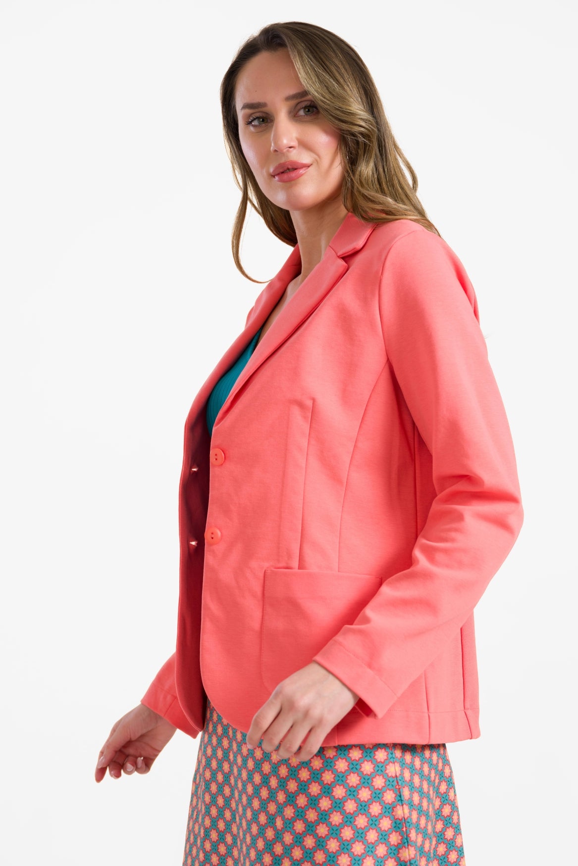Nova blazer | Interlock Coral