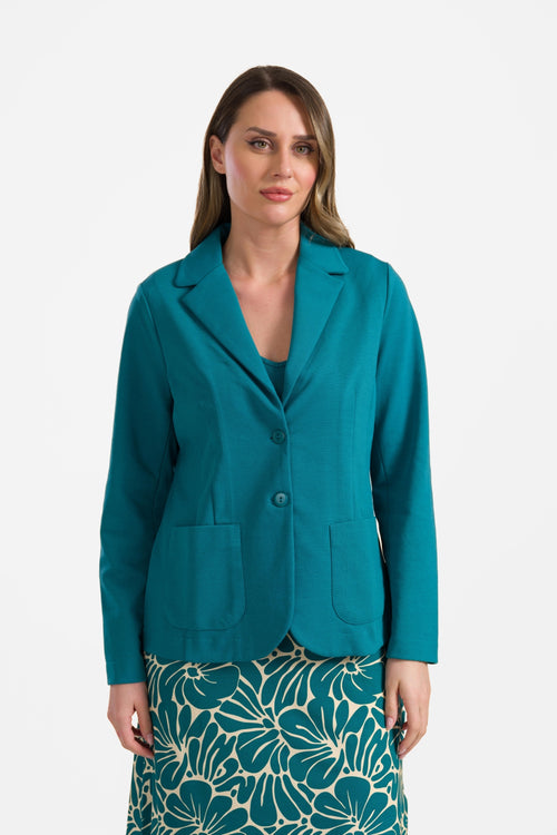 Nova blazer | Interlock Petrol blue