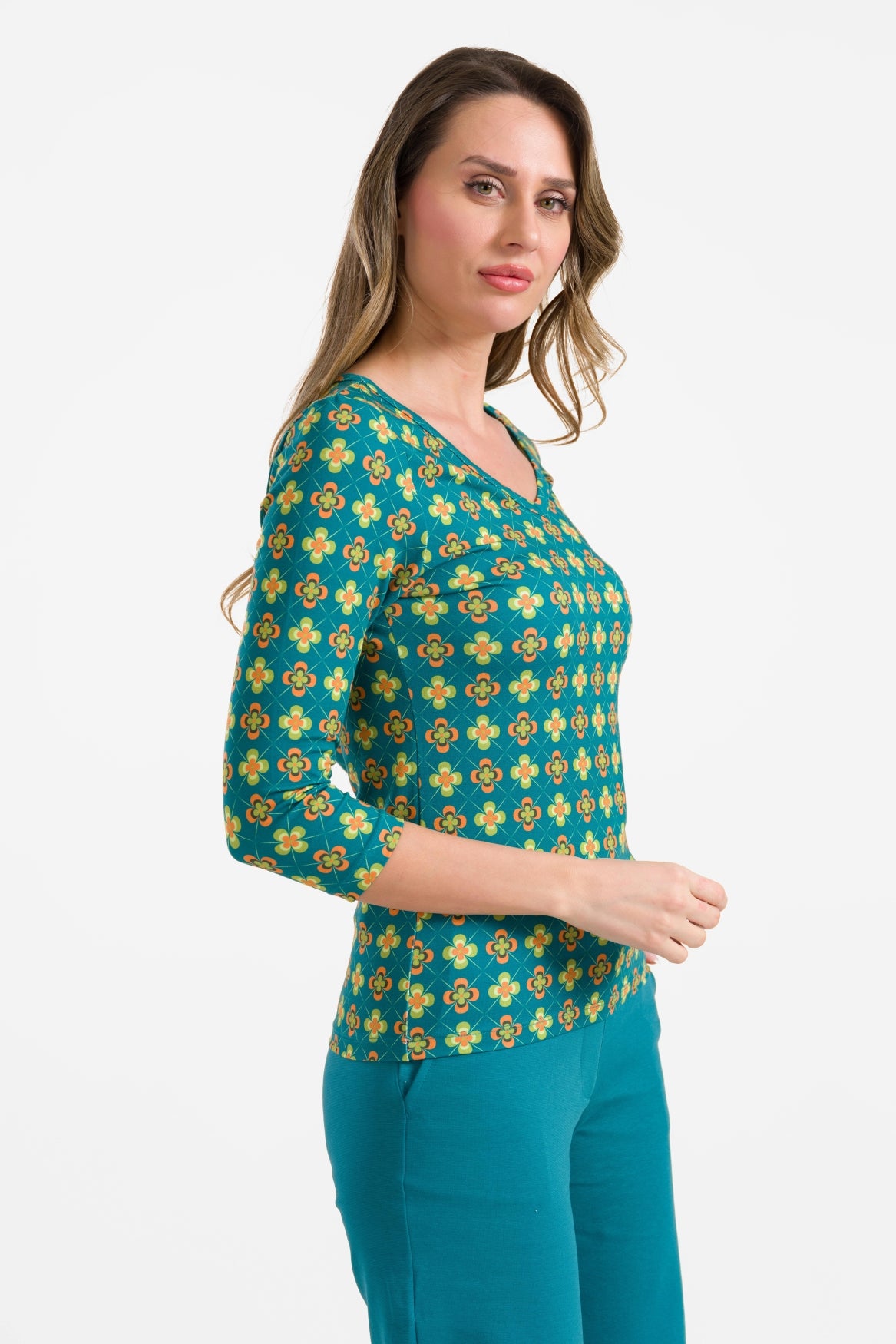 Lynn top 3/4 sleeve | Vintage Fever