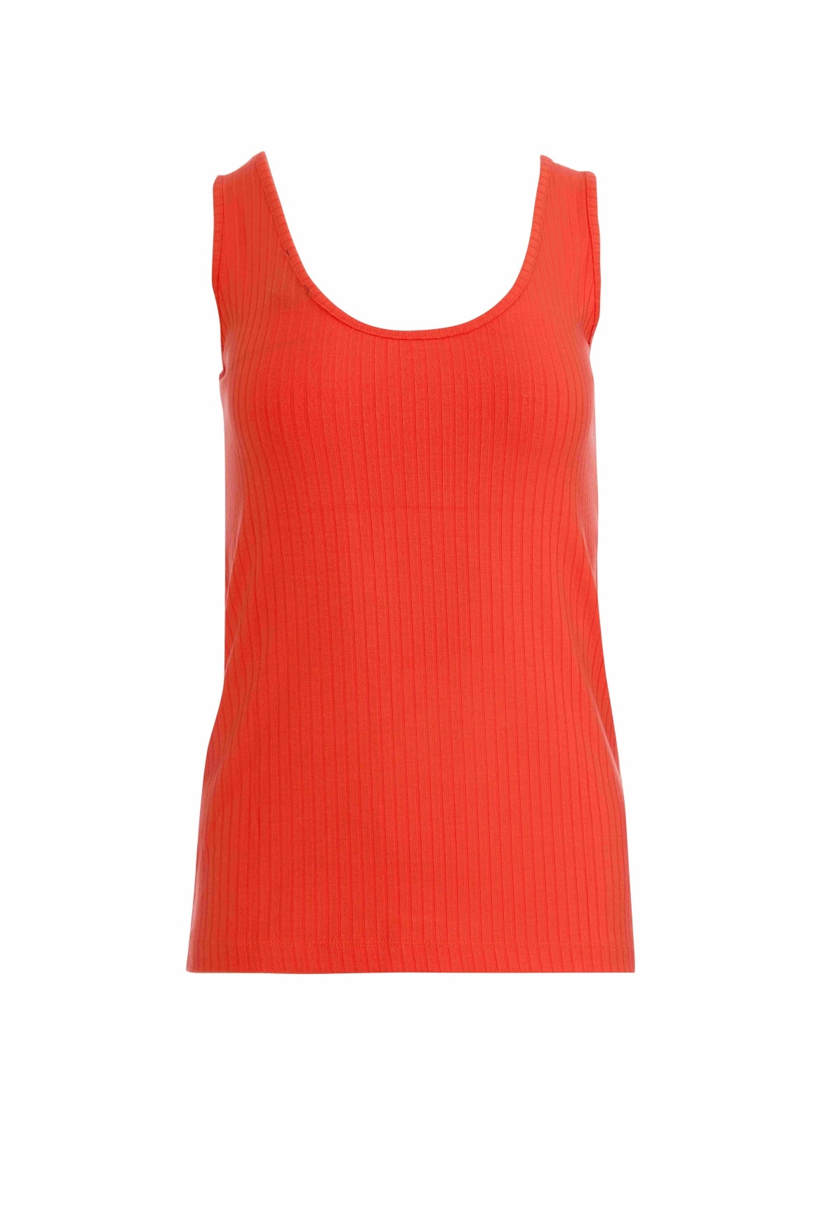 Stella tank top | Rib Orange Red