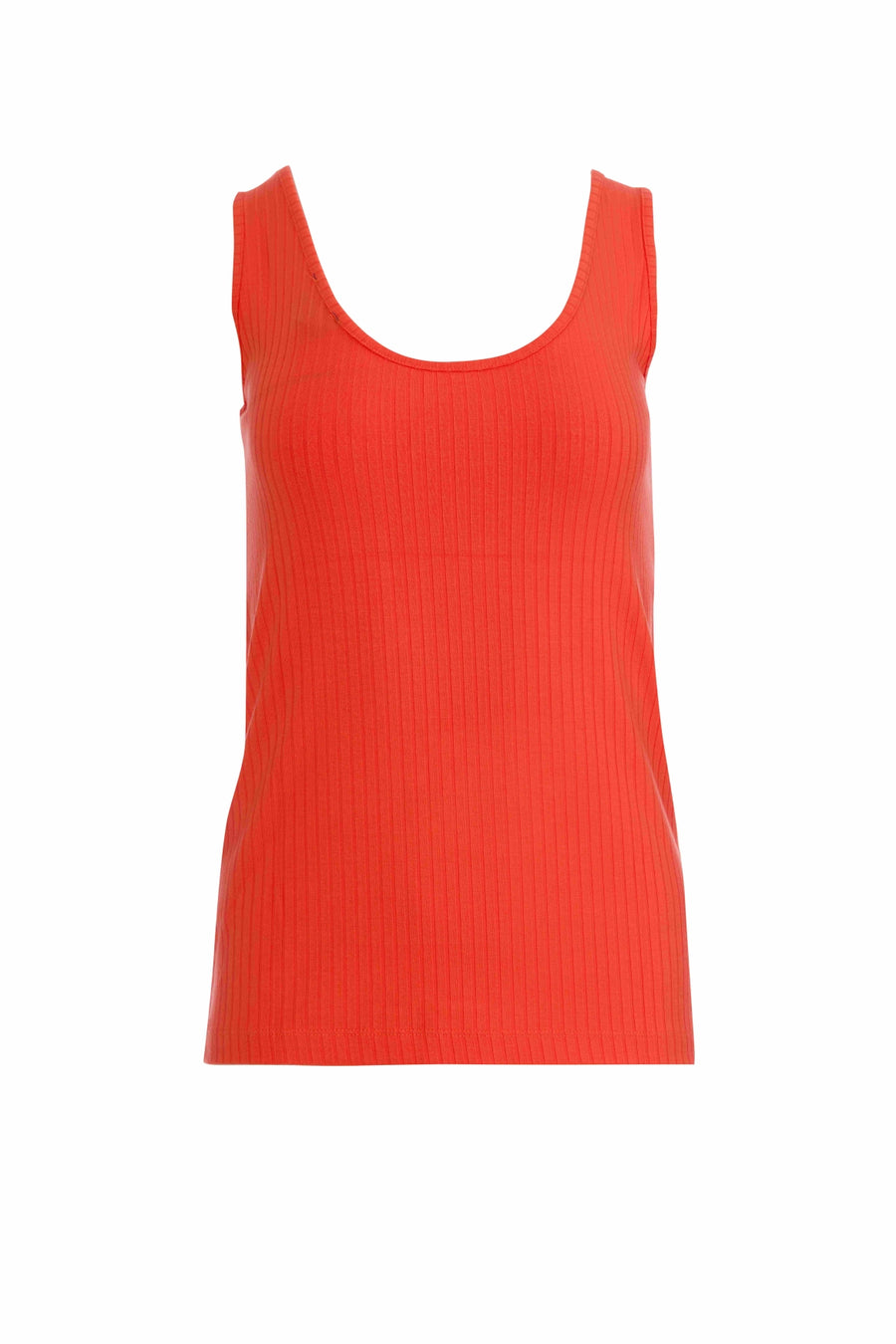 Stella tank top | Rib Orange Red