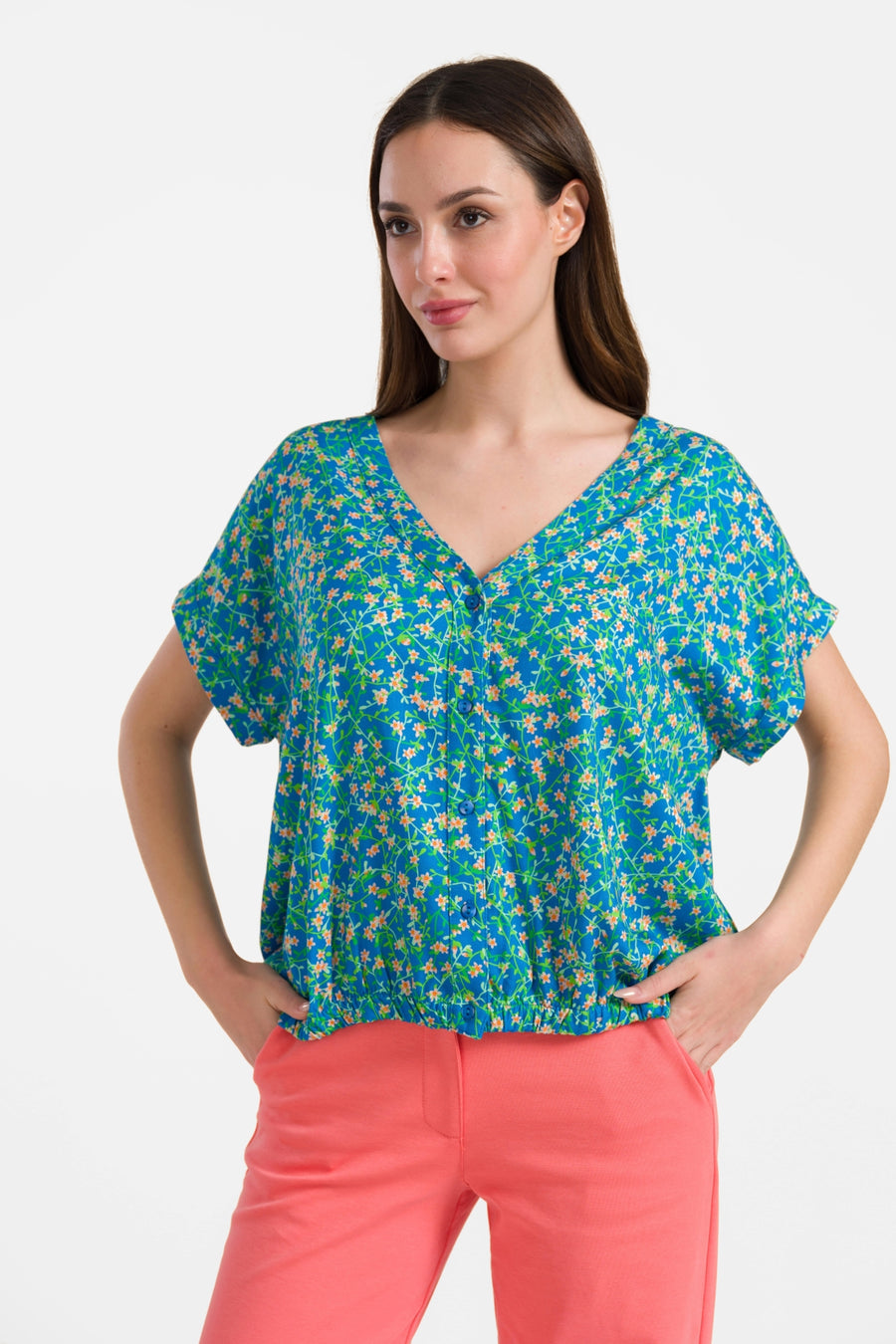 Evy blouse short sleeve | Spring String