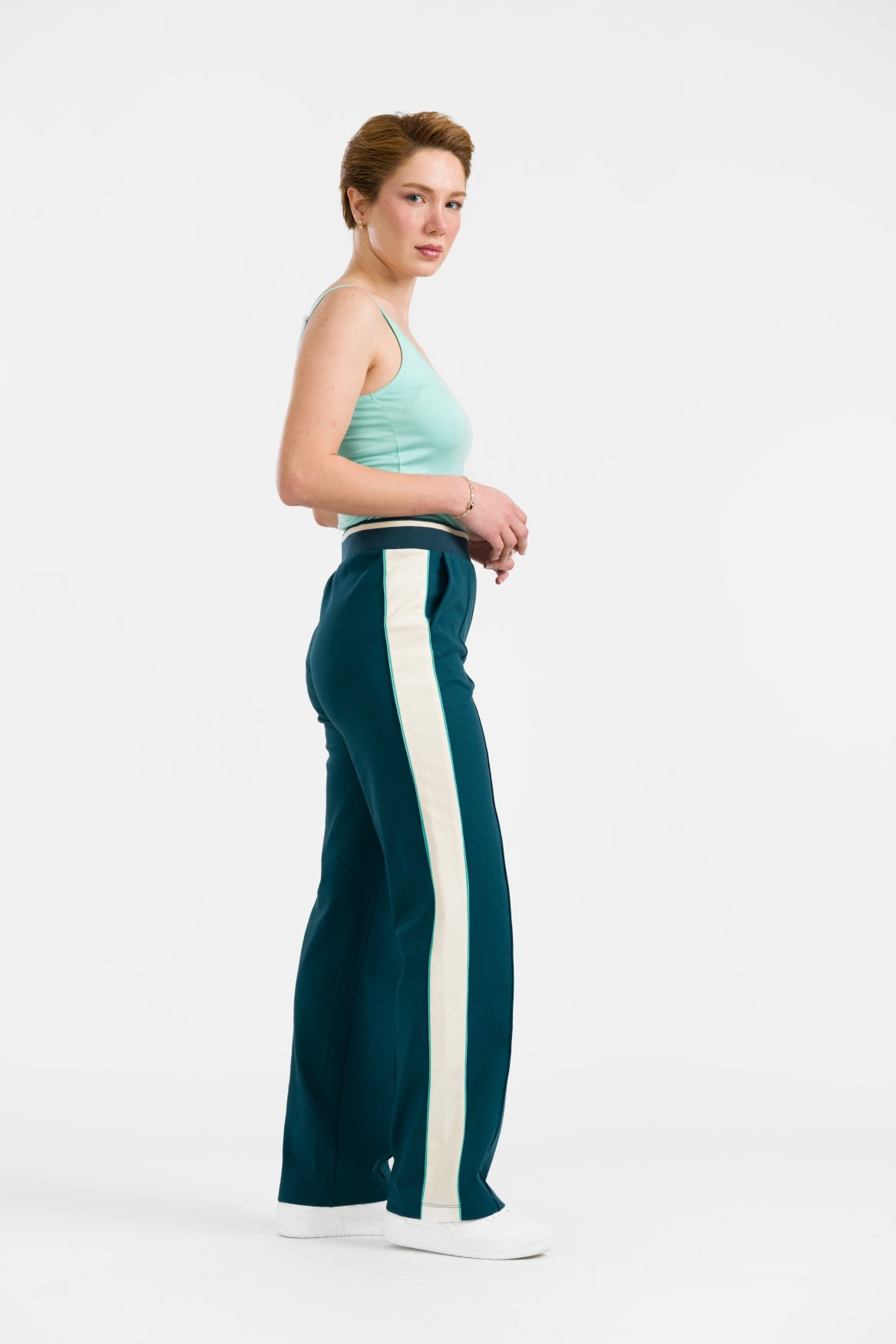 Hailey Trousers | Punta Di Roma Petrol