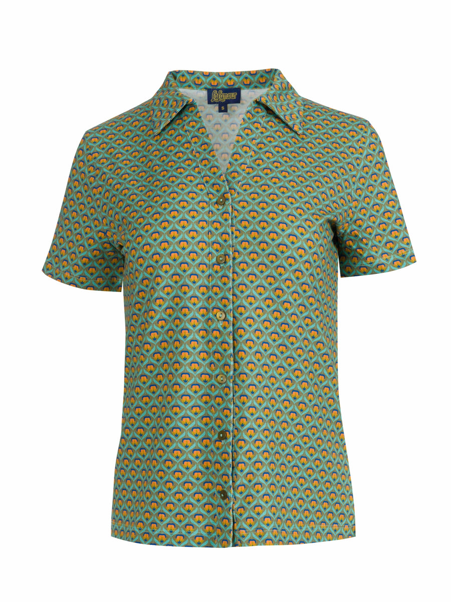 Lena Blouse Short Sleeve | Groovy