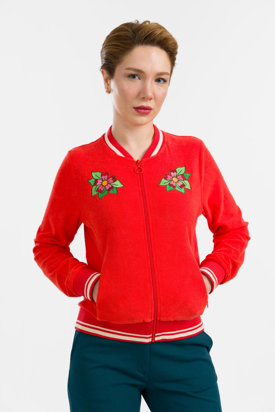 Nora Bomberjacke | Rot