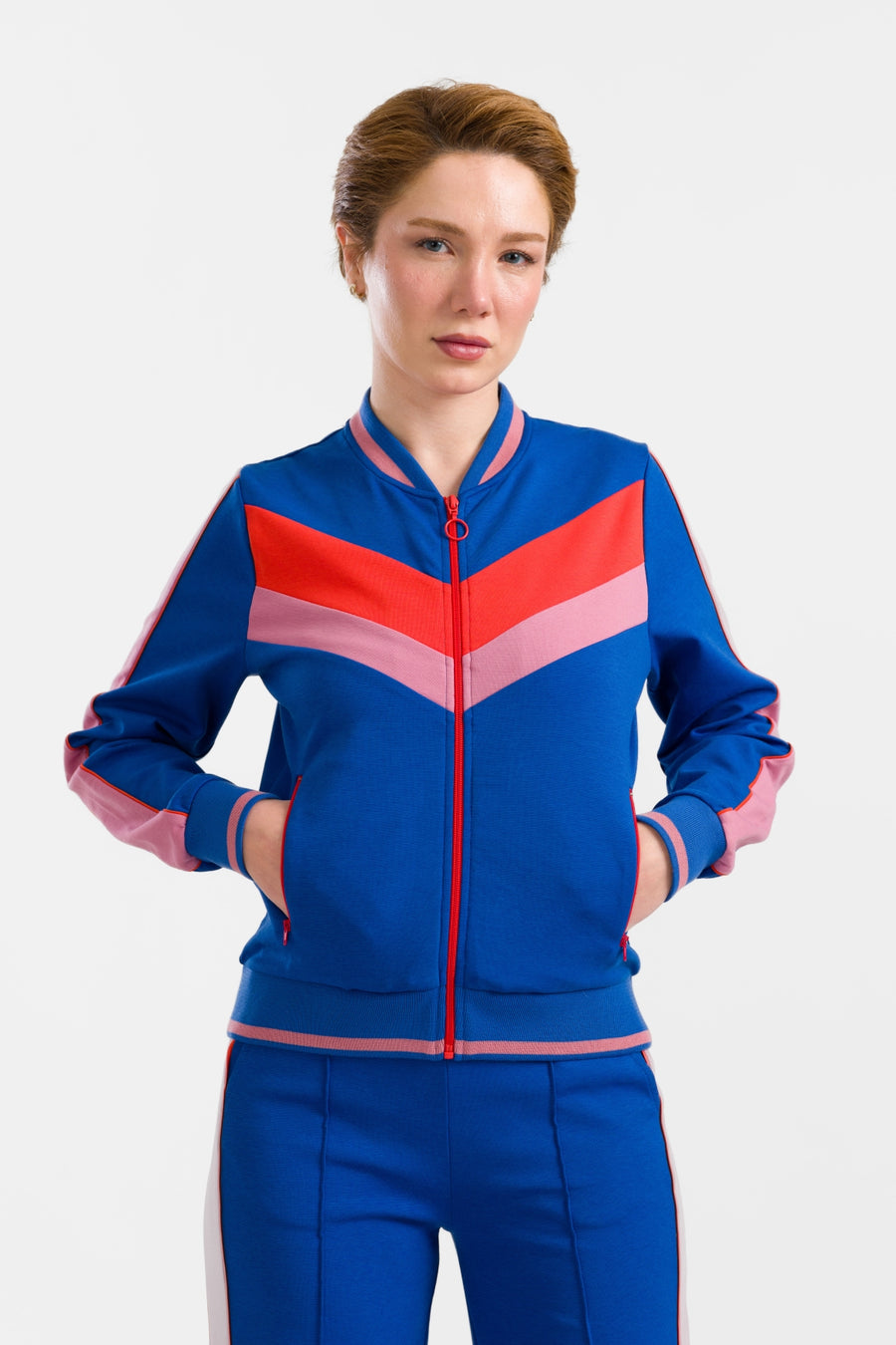 Nora Bomber Jacket | Punta Di Roma Blue