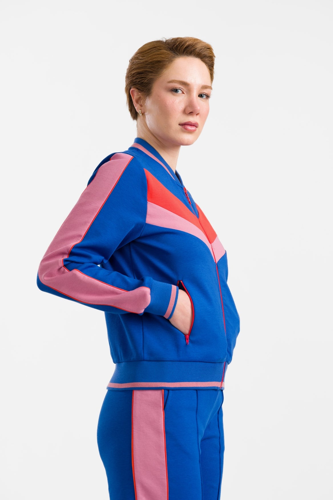 Nora Bomber Jacket | Punta Di Roma Blue