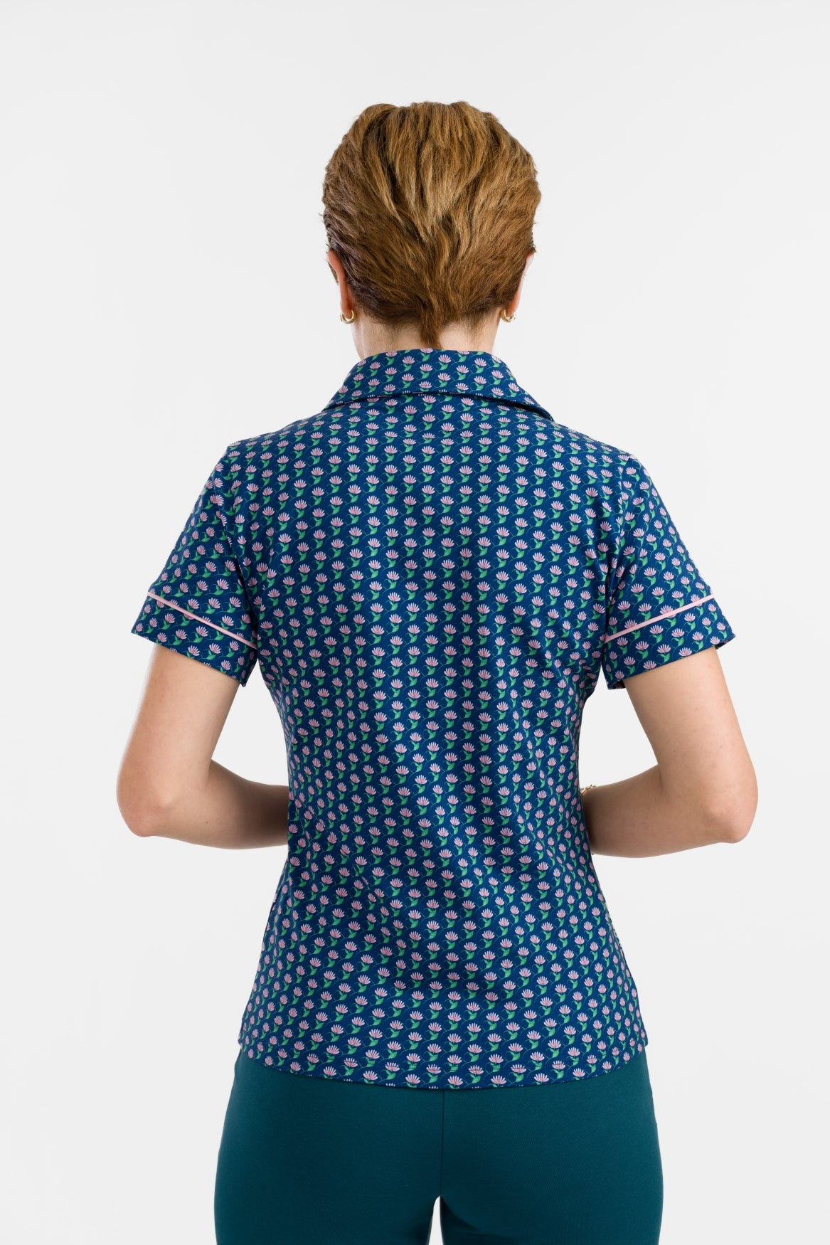 Sara Blouse met korte mouwen | What About Flowers