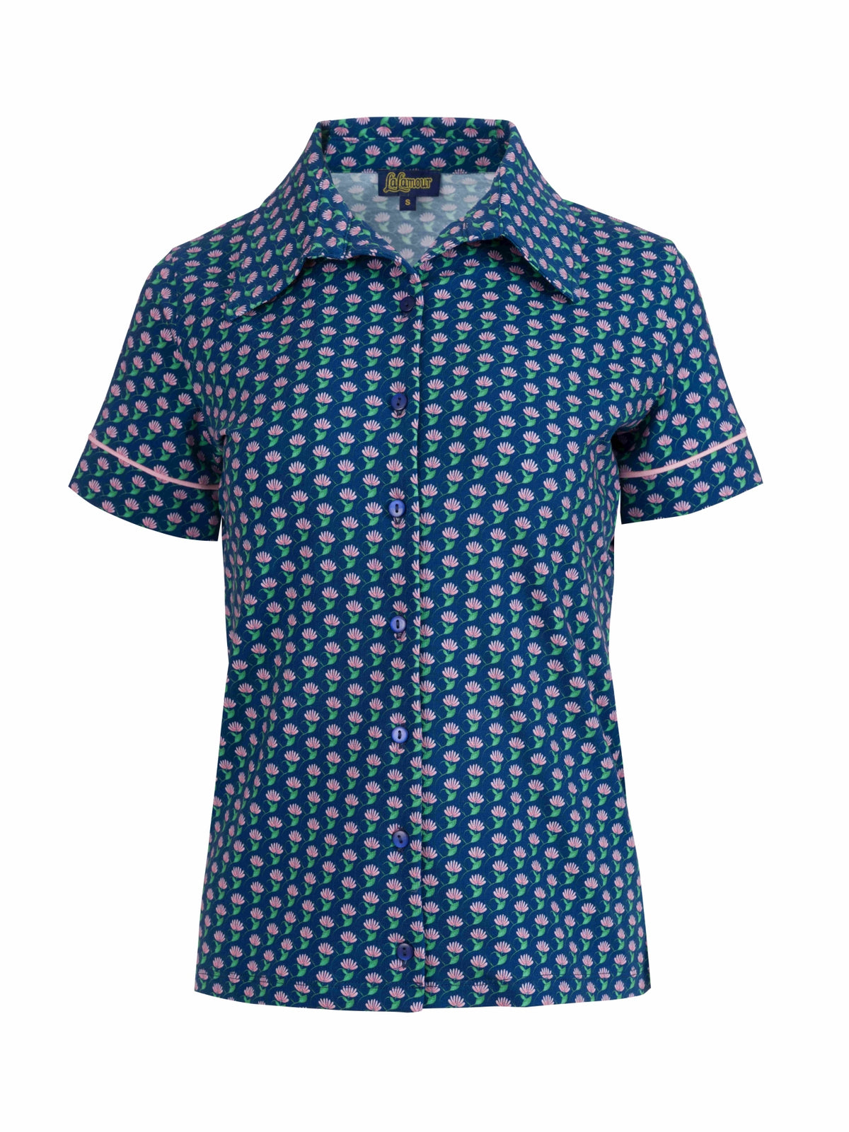 Sara Blouse met korte mouwen | What About Flowers