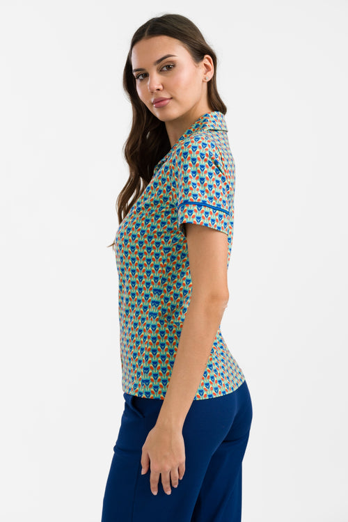 Sara Bluse Kurzarm | Robin