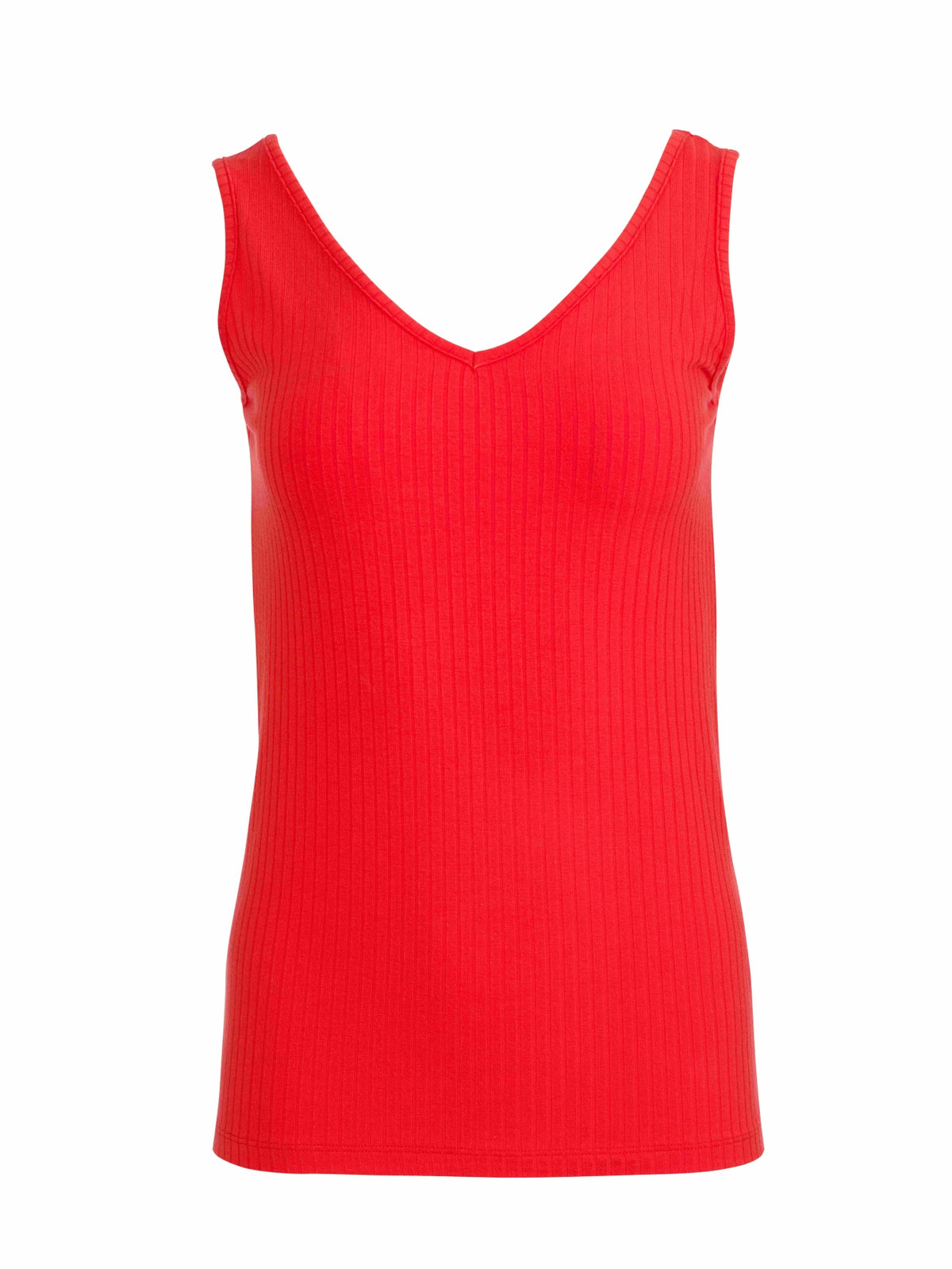 Stella Tanktop | Gerippt, Rot