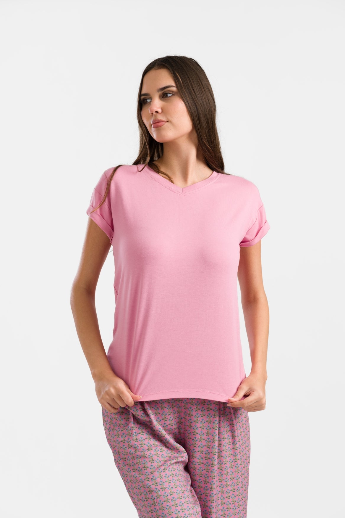 Vera Top | Effen Roze