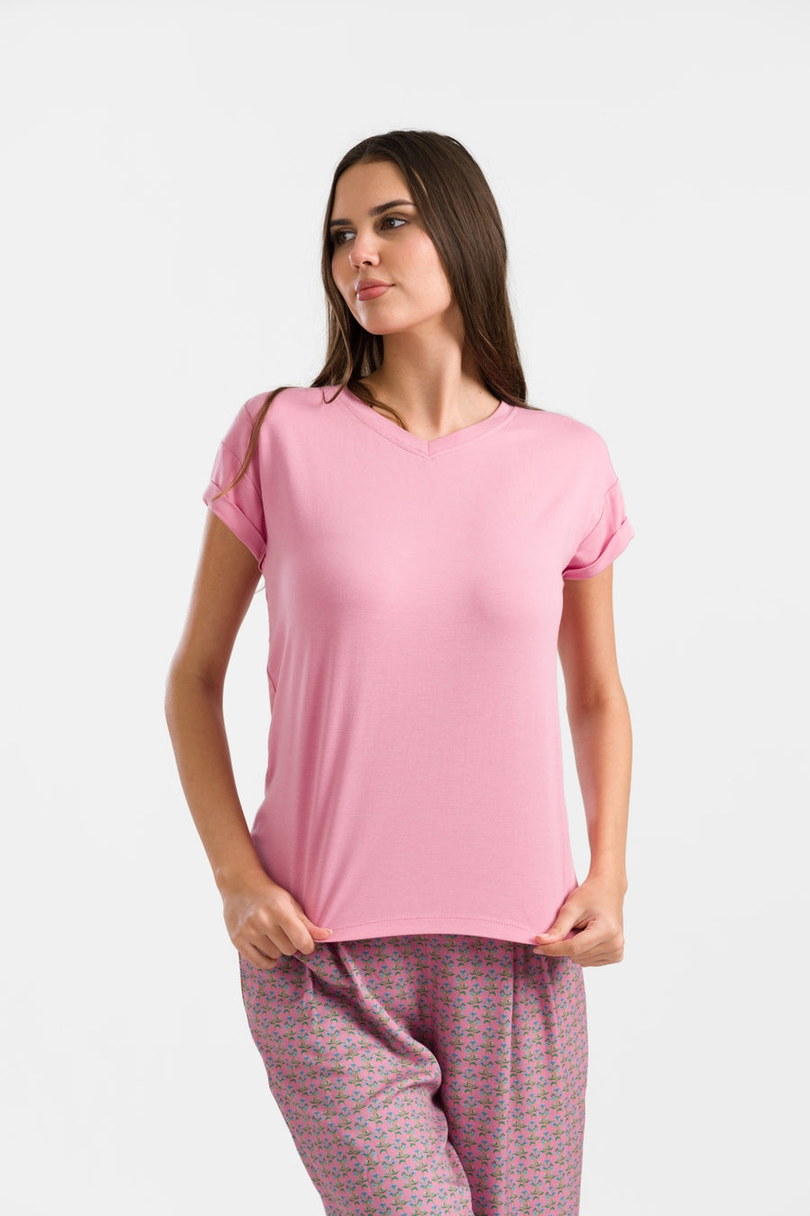 Vera Top | Effen Roze