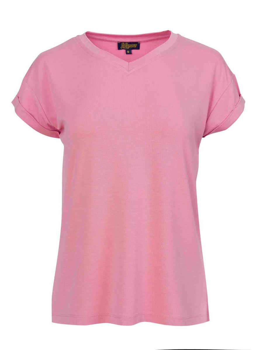 Vera Top | Effen Roze
