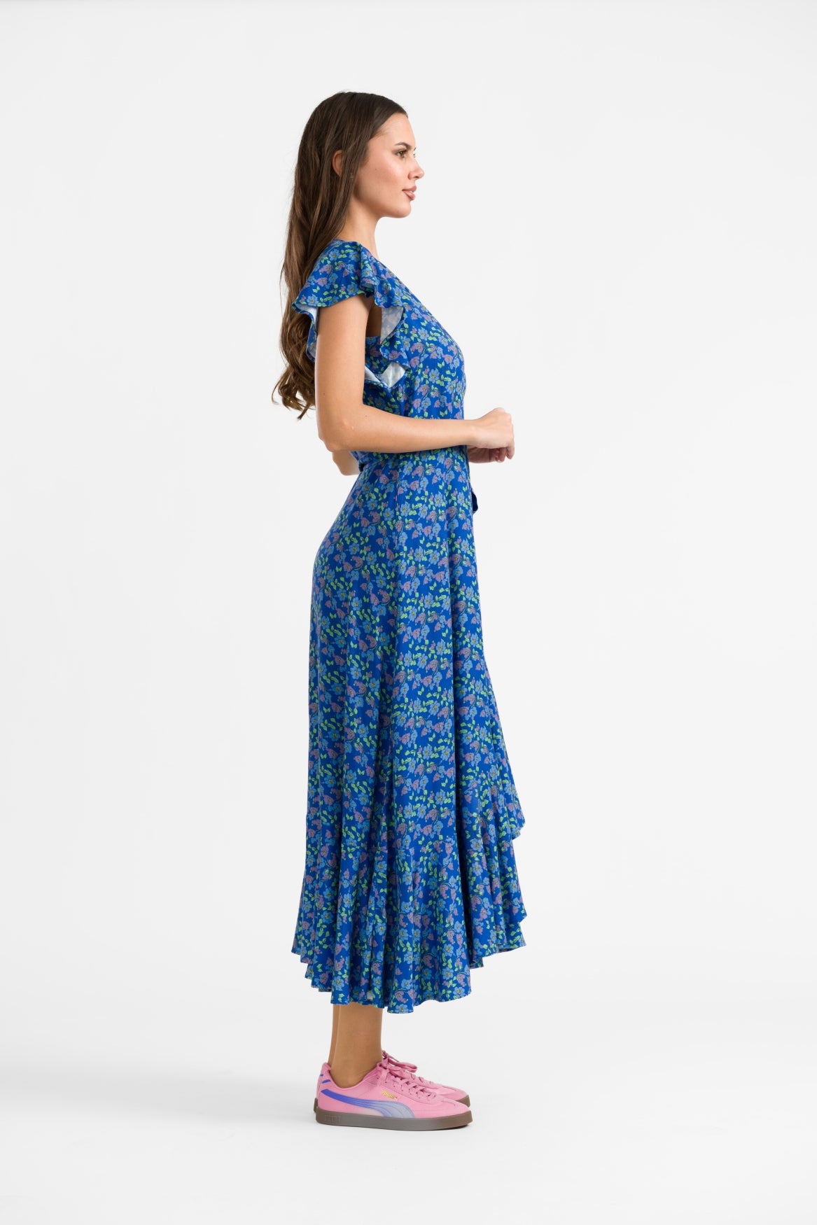 Yara Wrap Dress | Cherry Blossom