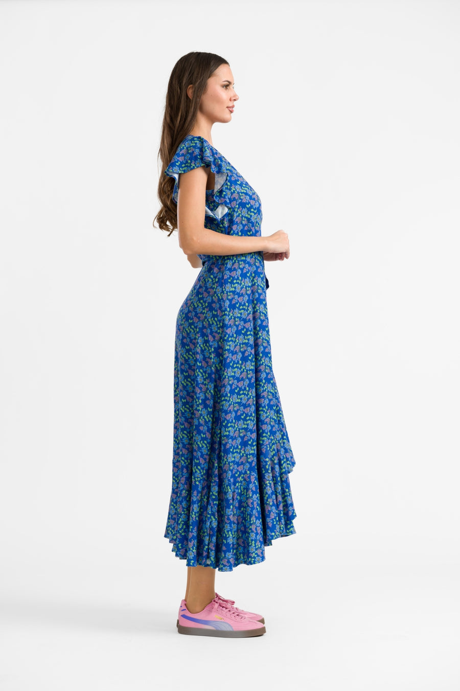 Yara Wrap Dress | Cherry Blossom
