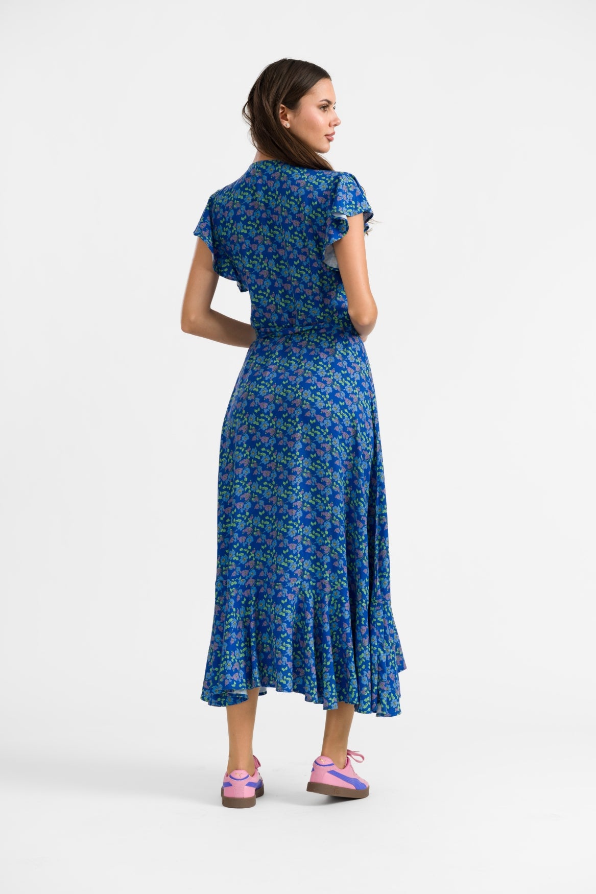 Yara Wrap Dress | Cherry Blossom