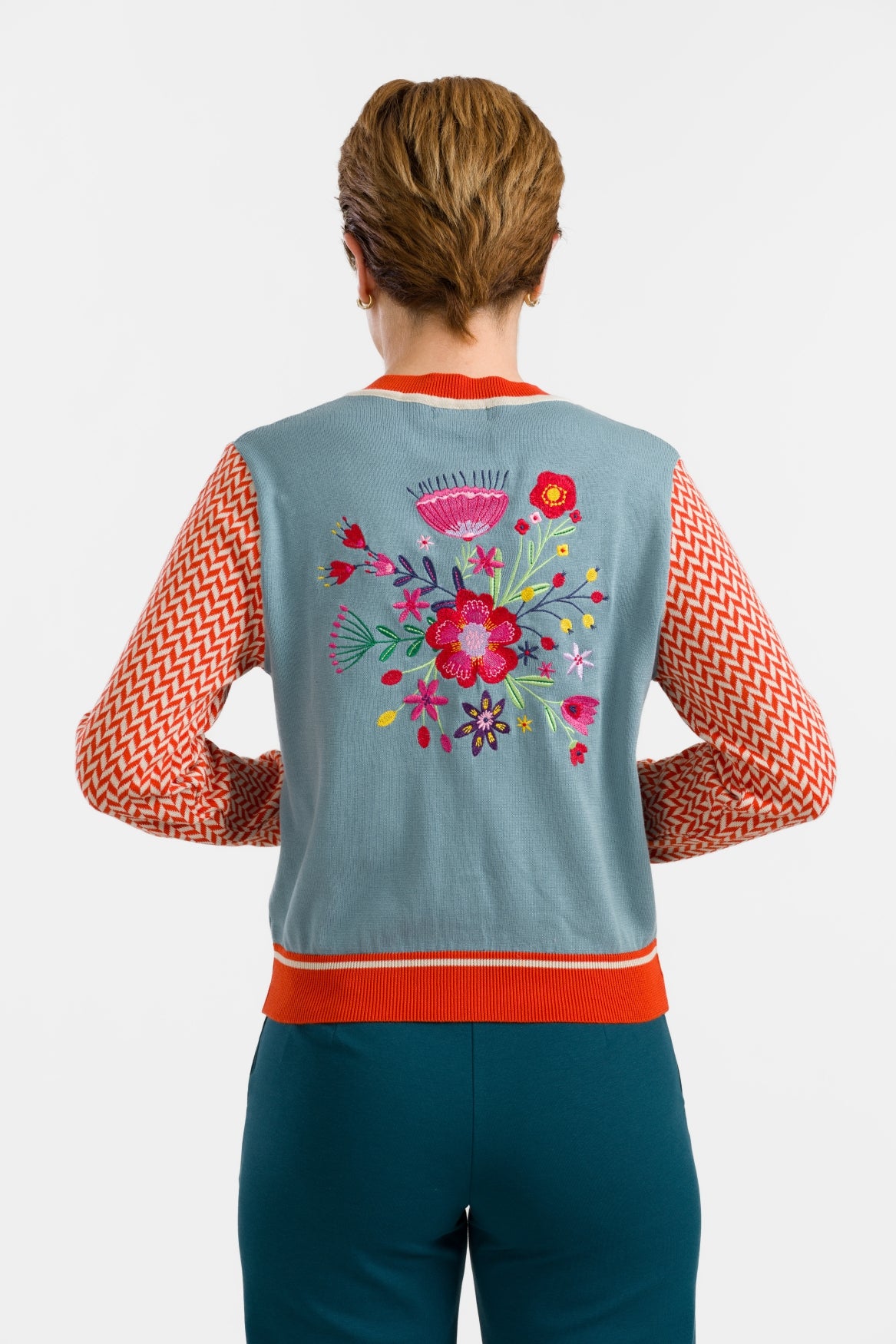 Knitwear Cardigan | Flowers