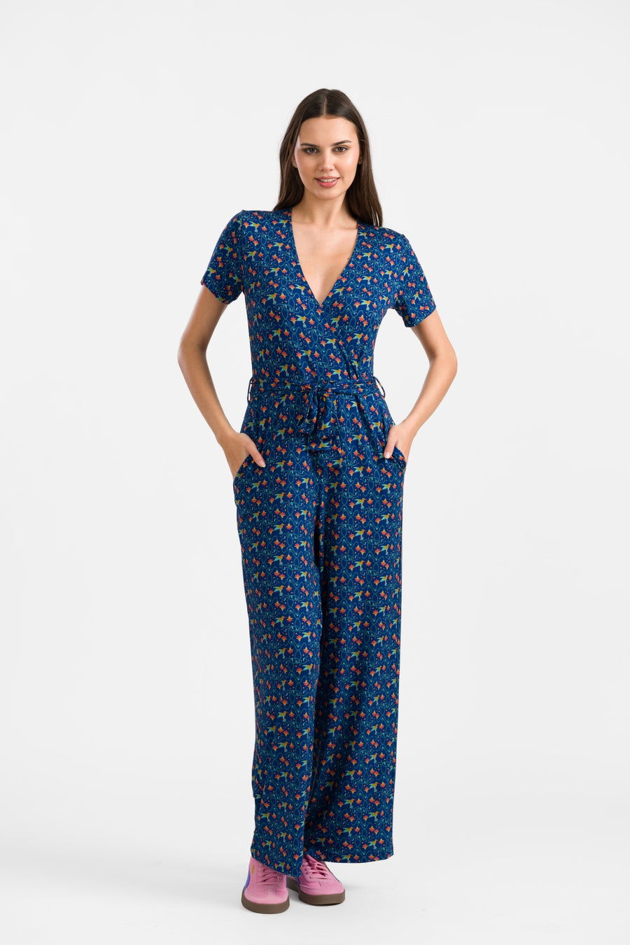 Diana Jumpsuit Short Sleeve | Hummingbird